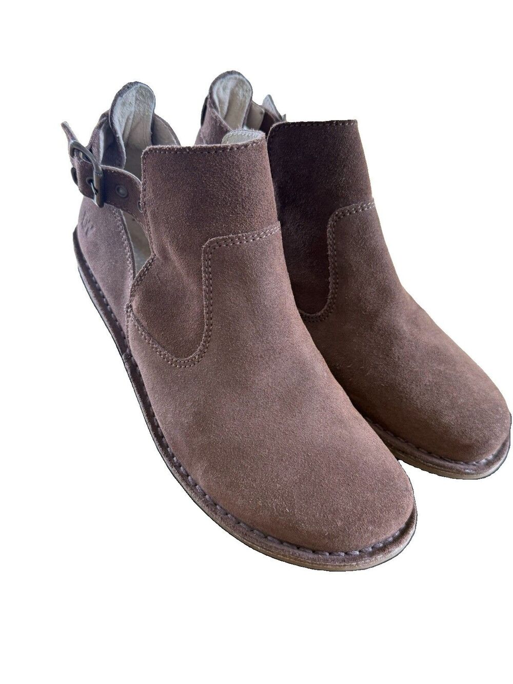 Weinbrenner Brown Suede Ankle Boots Women Sz 9.5 Casual Gorpcore Comfy EUC - Picture 4 of 14